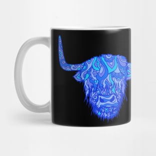 Highland Cow Blues Mug